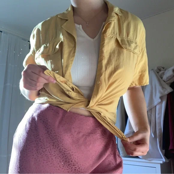 Silk Button Down - Picture 3 of 15